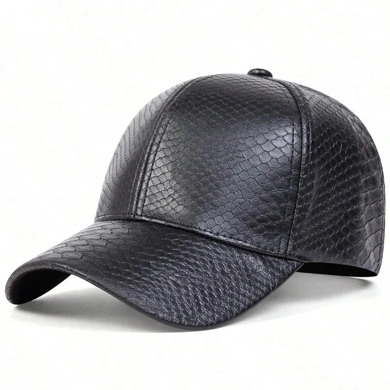 Unisex Crocodile Skin Personality Baseball Caps Spring and Autumn Outdoor Adjustable Casual Hats Sunscreen Hat