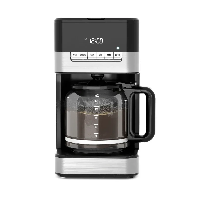 visible water window 1.8L capacity water tank household appliance electric semi-auto drip coffee machine for office