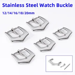 Ready Stock Stainless Steel Buckle Strap Clasp 12mm 14mm 16mm 18mm 20mm Strap Buckle Metal Watch Band for Samsung for Amazfit