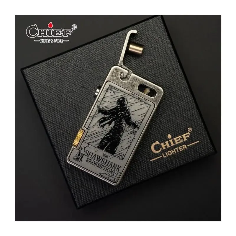 2026 CHIEF Kerosiene Lighter Creative Shawshank Redemption Ejection Ignition Personalized High-end Men's Gift Tide Torch Lighter