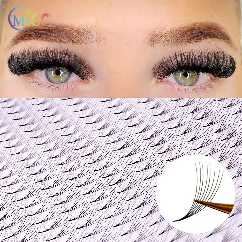 XL Tray Premade Volume Fans 8-15mm 3D/6D/8D/10D Sharp Narrow Fans Base Lash Promade Russian Pointy Stem Eyelash Extension Cilia