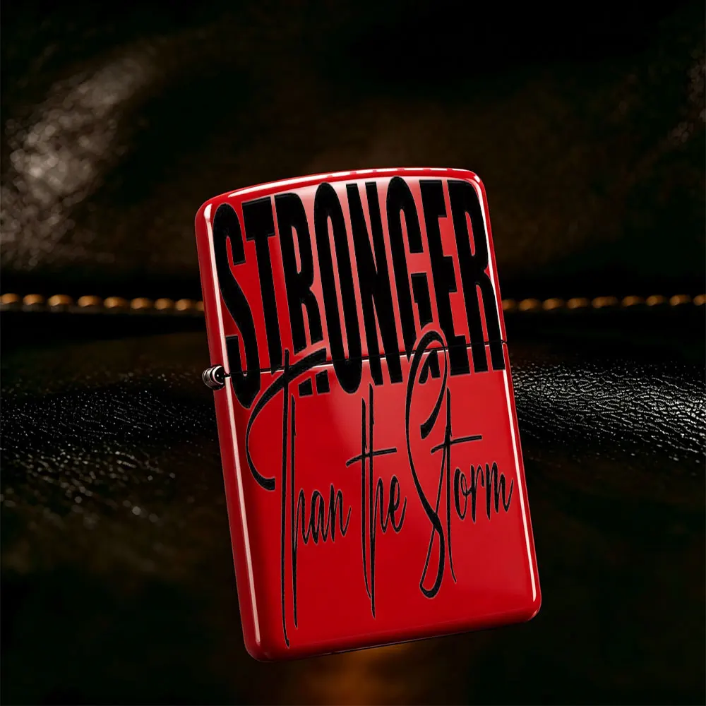 Pocket Lighter, Flip-Top Windproof Design, Sturdy Metal Shell, Storm-Proof Flame, Ergonomic Grip, Durable Ignition, Portable Classic - Stronger Than the Storm