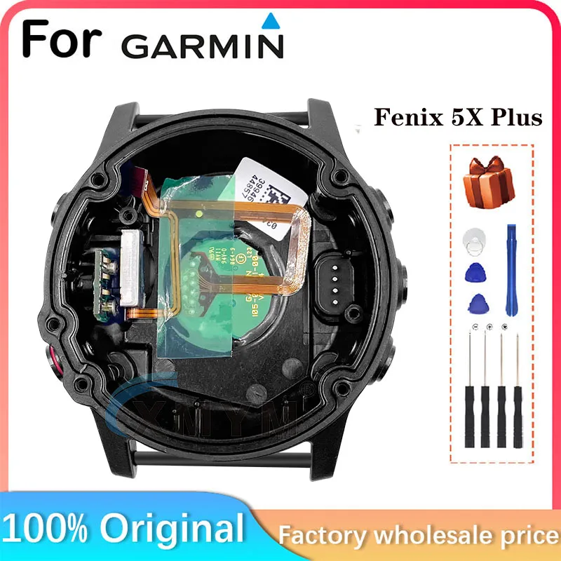 95 New Original For Garmin Fenix 5X Plus Back Cover Case Without Battery Sports Case Bottom Cover Repair Parts Replacement