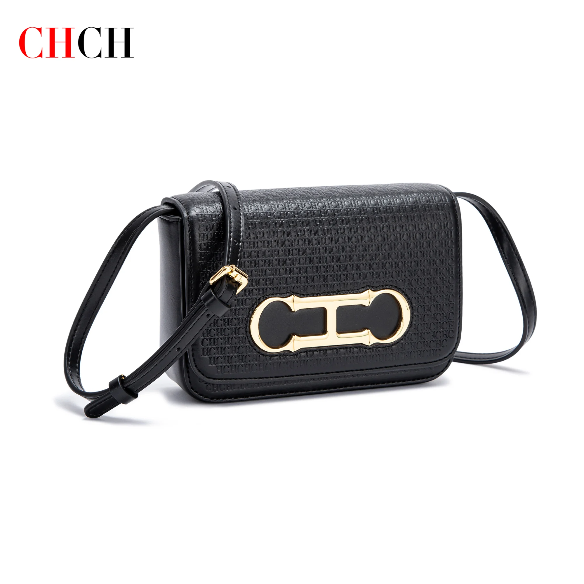 CHCH Women's Crossbody Bag 2024 New Flip Saddle Bag Simple Commuter Small Square Bag image 2