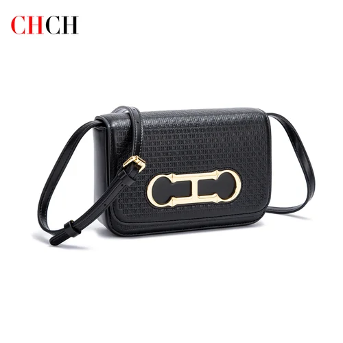Imagen 2 del producto CHCH bolso cruzado para mujer 2024 nuevo bolso de sillín con tapa bolso cuadrado pequeño Simple para ir al trabajo