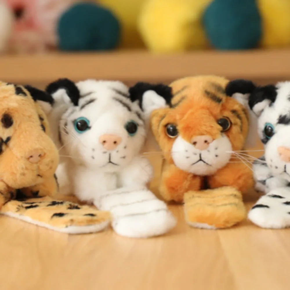 Hug Slap Bracelet Animals Assorted Stuffed Animal Plush Slap Bracelets Bulk Tiger Stuffed Plush Kids Toy for Birthday Party Gift