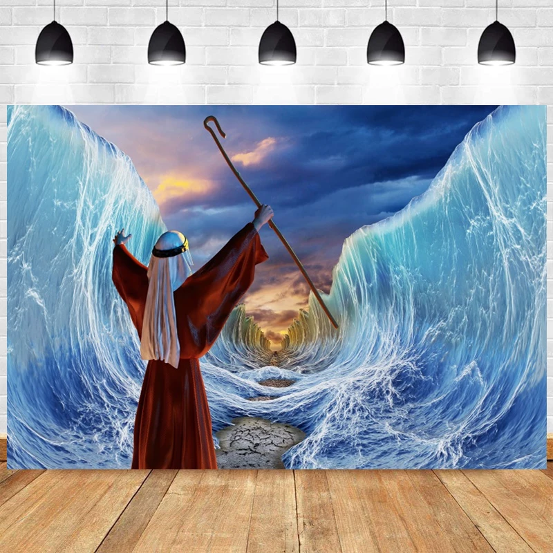 Jewish Passover Backdrop Pesach World Sea Jews Jesus Pesach Purim Background Festival Party Decoration Photo Banner Photography