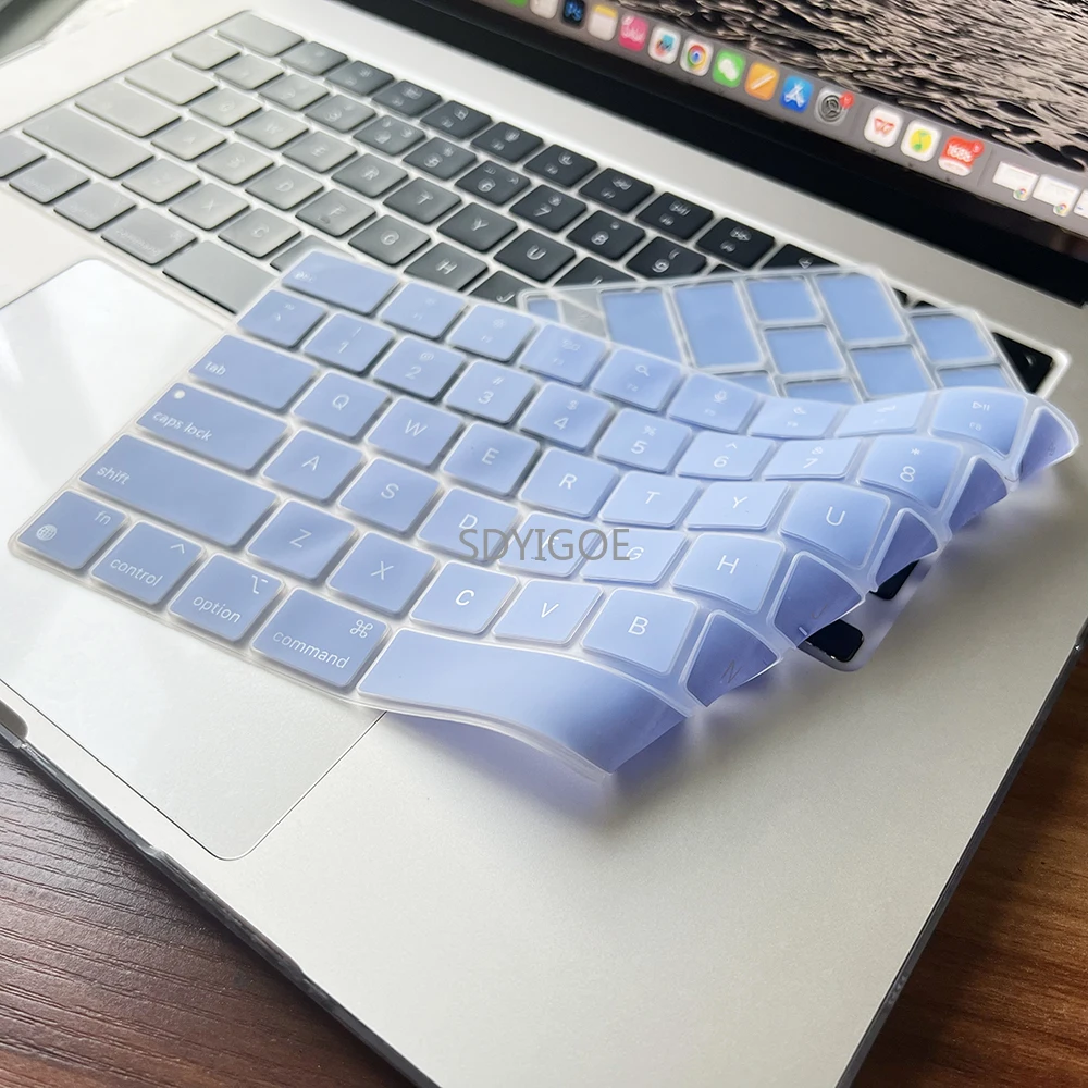 Juste de clavier en silicone pour MacPleAir, accessoires de protection ultra fins, puce M2, A2941, A2681, Pro14, 16 \