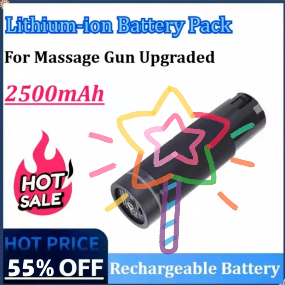 

Rechargeable For Massage Gun Battery 24V 2500/4800/6800mAh High Capacity Replacement Fascia Massager Power Cell