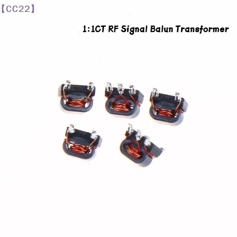 （CC22）2/5 Pcs TC1-1T RF BalunTransformer 0.4-500MHz 1:1 CT Impedance 50Ω Flux Coupled 1:1 Balanced Unbalanced Converter Signal