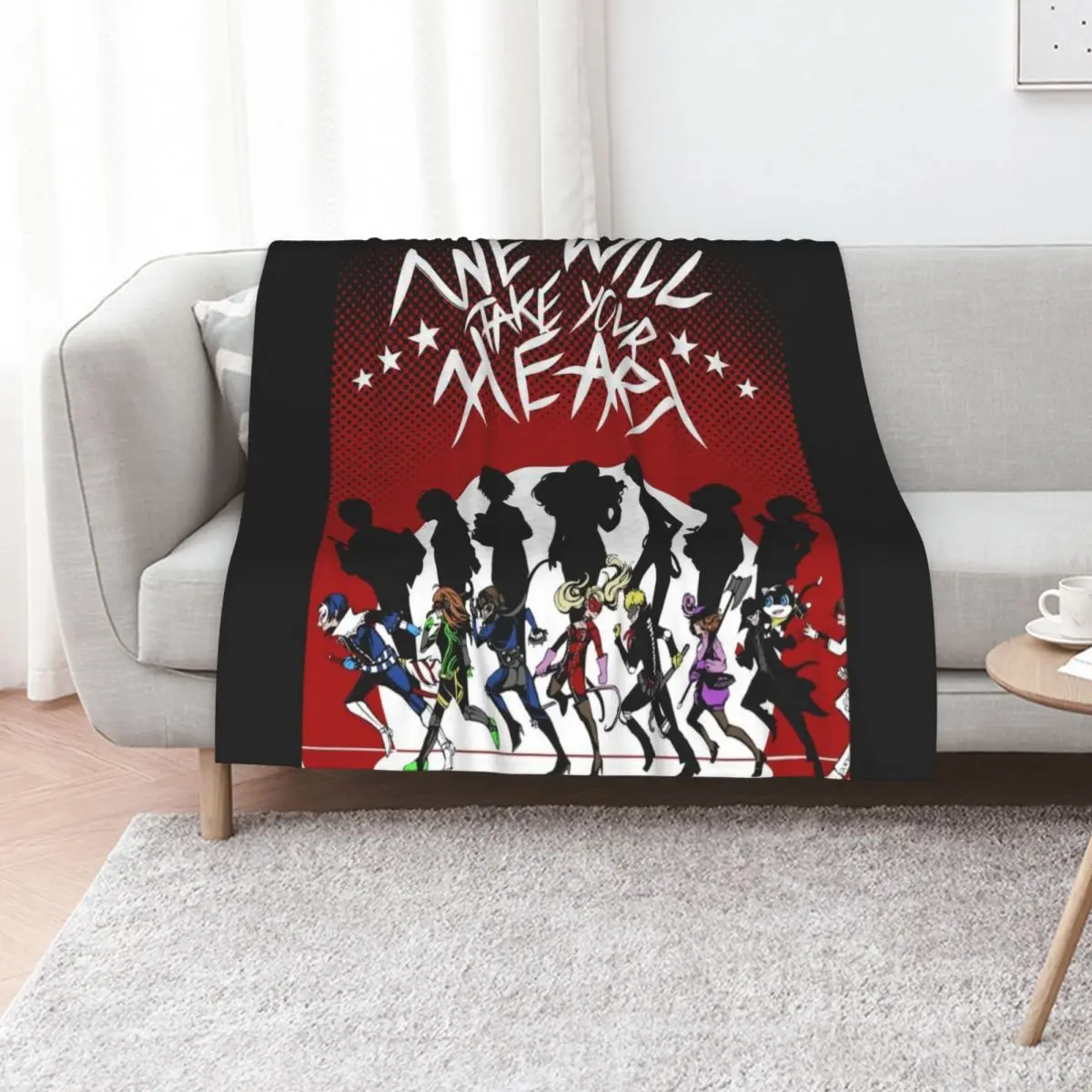 We will Take your Heart Throw Blanket Nap Sofa Comforter Thermal funny gift Luxury St Blankets