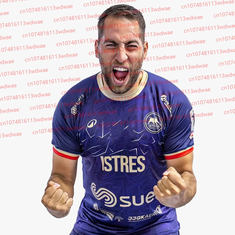تي شيرت للرجال 2026 فرنسا Istres بروفانس كرة اليد قميص الشباب طفل ملابس رياضية التدريب كرة اليد موحدة كرة اليد جيرسي عدة