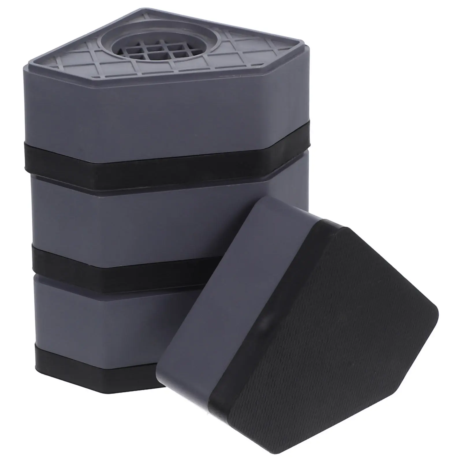 

4Pcs Feet Pads Washing Machine Anti Vibration Shock Absorbing Elevated Design Non Skid Pad for Appliance Stabilizer Furniture