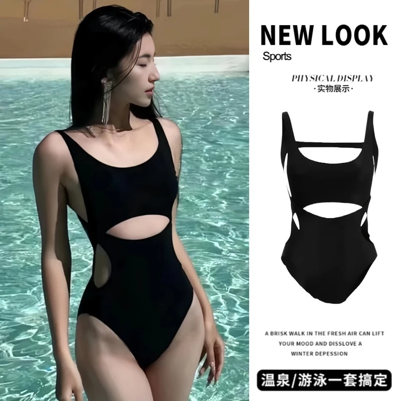 

New Sexy Women'S Push Up Bikini Sets Solid Black White Low-Cut Beach Swimsuits For Women V-Neck Padded Bathing Suit