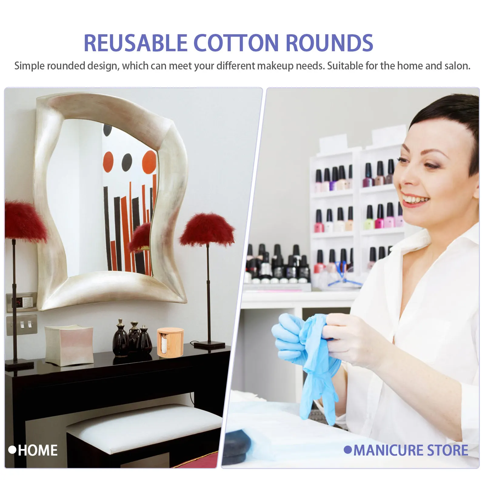 

1 set Makeup Soft Reusable Face Cleaning Reusable Cotton Rounds Pads Applicators For Home Salon Cotton Rounds