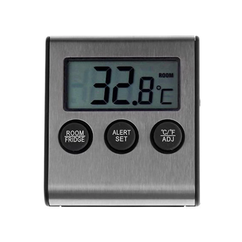 

Digital Thermometer High Low Temperature Alarm Fridge Refrigerator Indoor Kitchen Home Use Stable Accurate Practical Tool