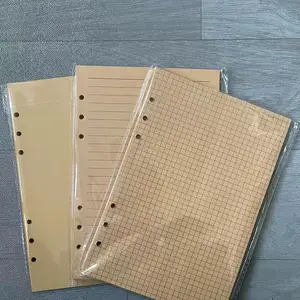 A5 A6 A7 Craft Leaf Lose Notebook Nachfüllspiralordner Innere Seite Blindende Linie Handwerksqualität im Papier Briefpapier 8 Hauptverkäufe dekoriertes Fichion -Blatt - №8
