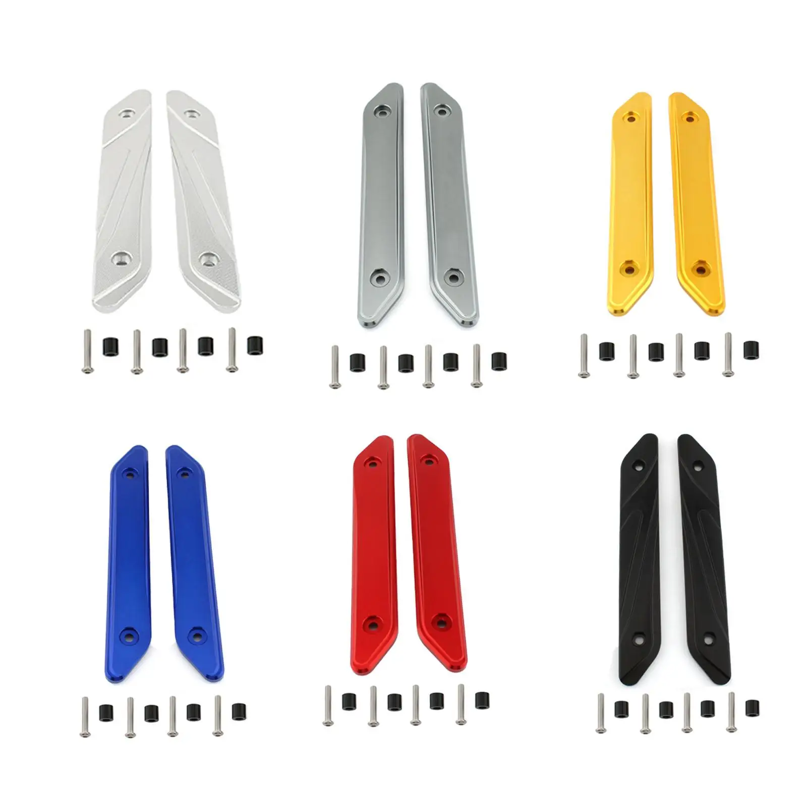 

2x Windshield Bracket Covers Convenient Parts for Zontes 125M 350D 350M