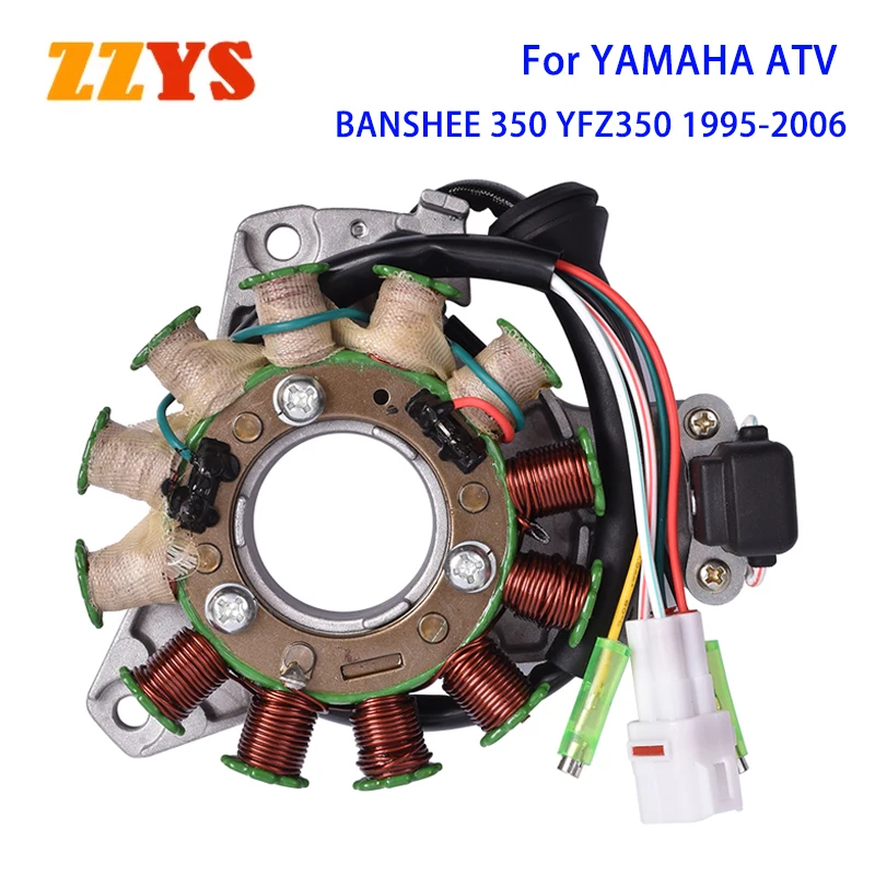 

Motorcycle Generator Ignition Stator Coil For YAMAHA ATV BANSHEE YFZ350 YFZ 350 1995 1996 1997 1998 1999 2000-2006 3GG-85510-00