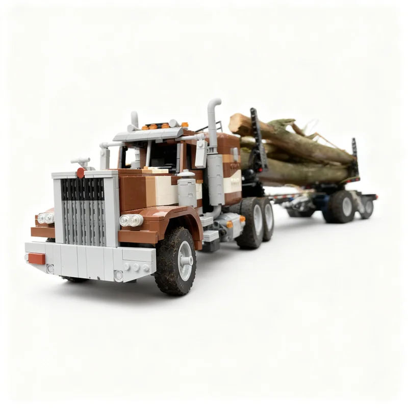2006pcs MOC Peterbilt 359 Logg - Kids Education Login recensie en prijs