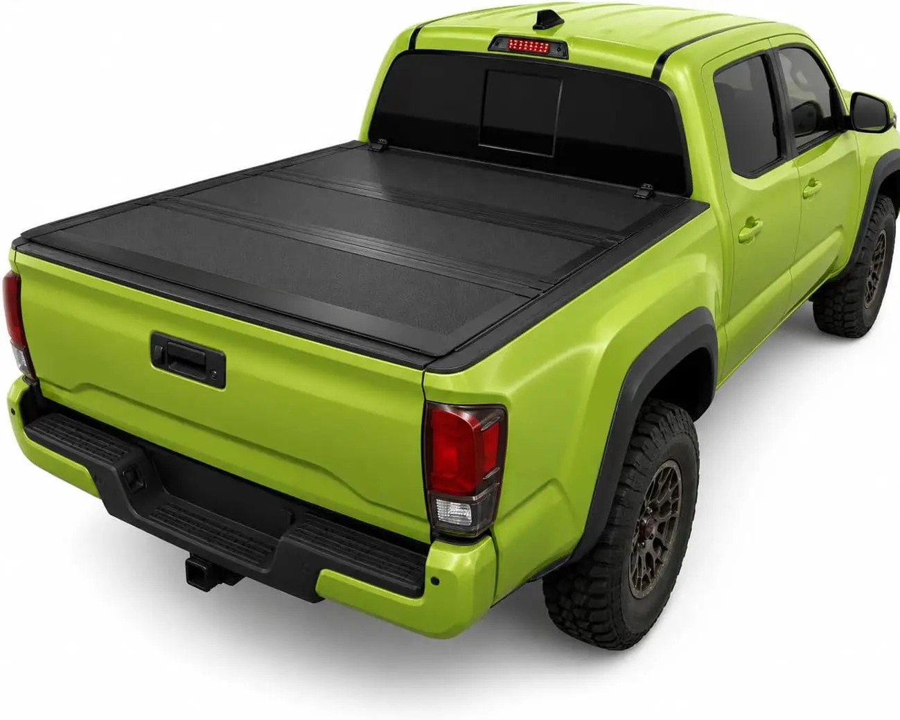 Hard Tri-Fold Tonneau Cover for 2016-2023 Toyota Tacoma 5ft Bed - Heavy-Duty Truck Bed Cover - Secure Low-Profile Folding Design