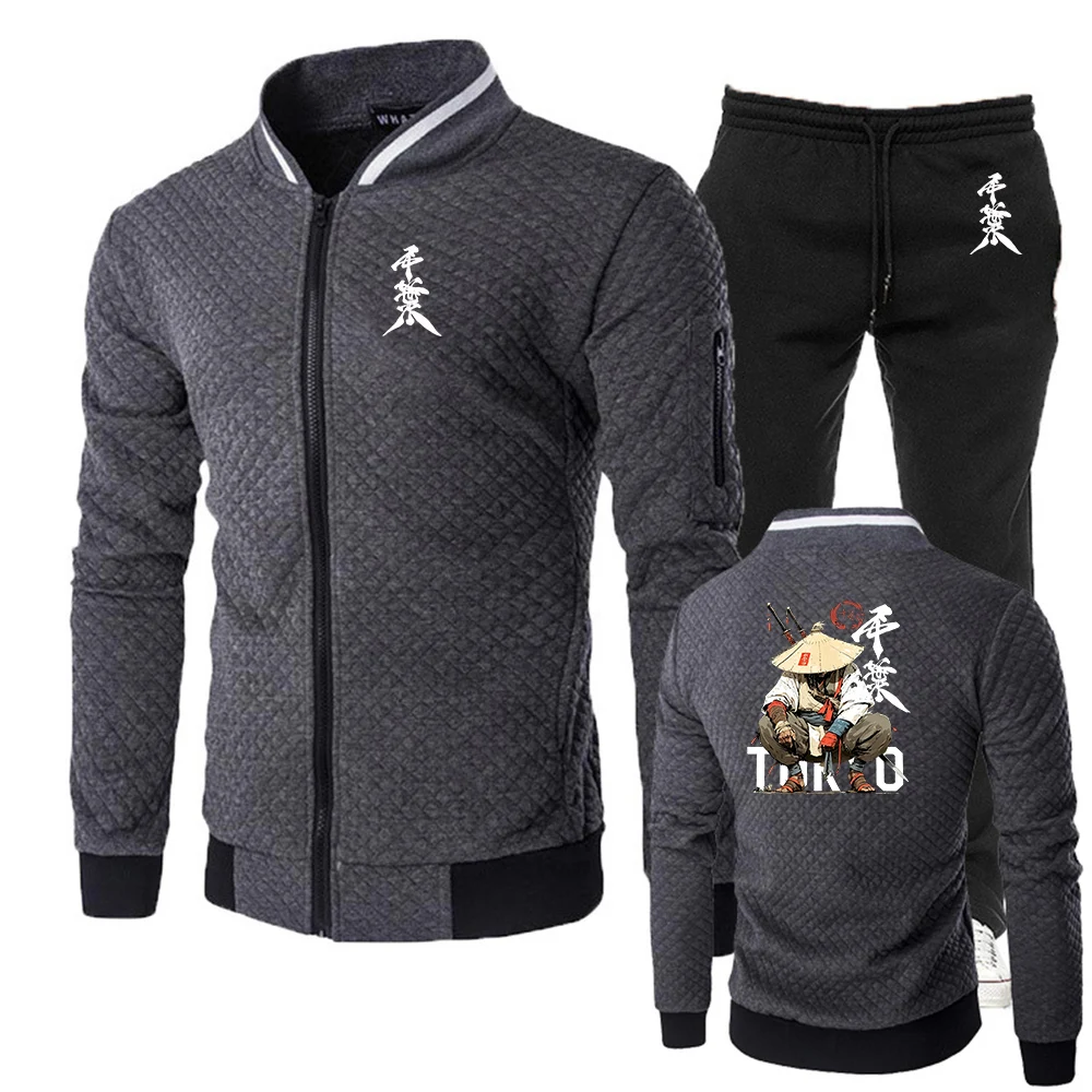 Anime Samurai Tokyo Warrior Men's slim-fit suits are suitable for spring and autumn casual and sports outfits hoodies jacket - view 3