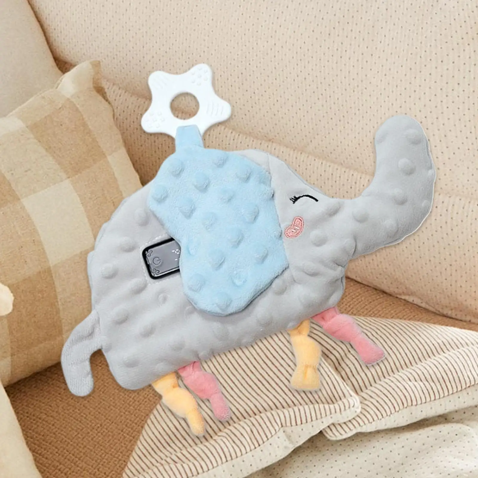 Bebê brinquedos calmantes para o sono dos desenhos animados da criança vibratória sono chupeta recarregável criança dormir ajuda para carrinho de assento de carro