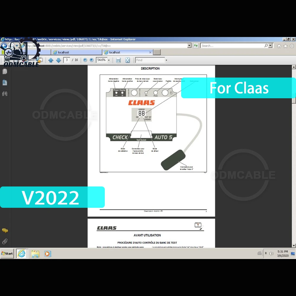 For 2022 Claas WebTIC Offline Repair manuals, wiring and hydraulic diagrams, etc 2022 new version