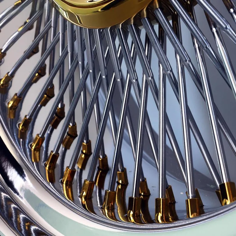 XINGTU Popular Spoke Rims Floating Center Caps Style 13 to 28 Inch All Chrome Wheel Gold Wire Wheels Spoke Wire Wheel