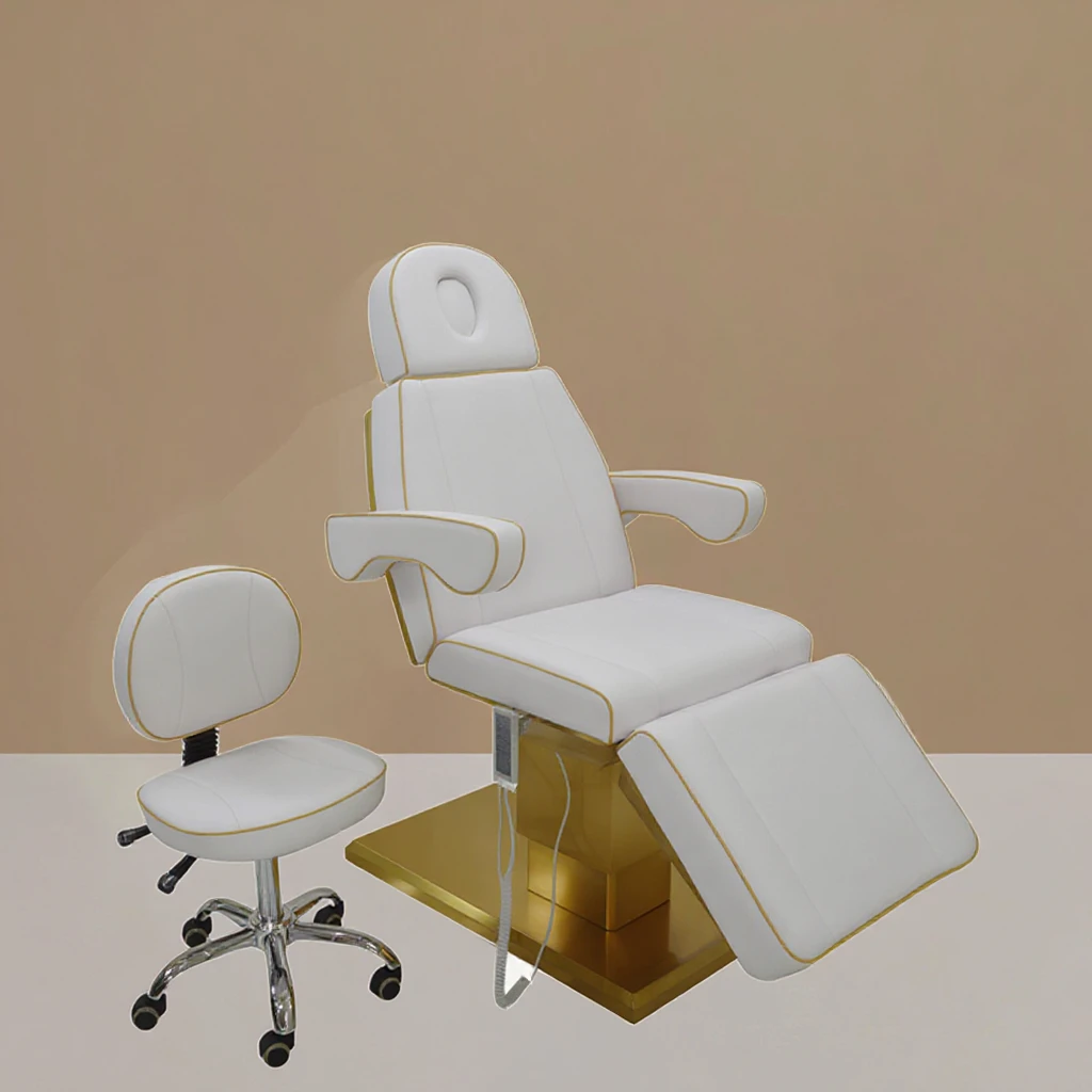 

Modern Luxury Electric Facial Massage Table Bed European Design Style Hot Sale for Beauty Salons Estheticians Made of Metal