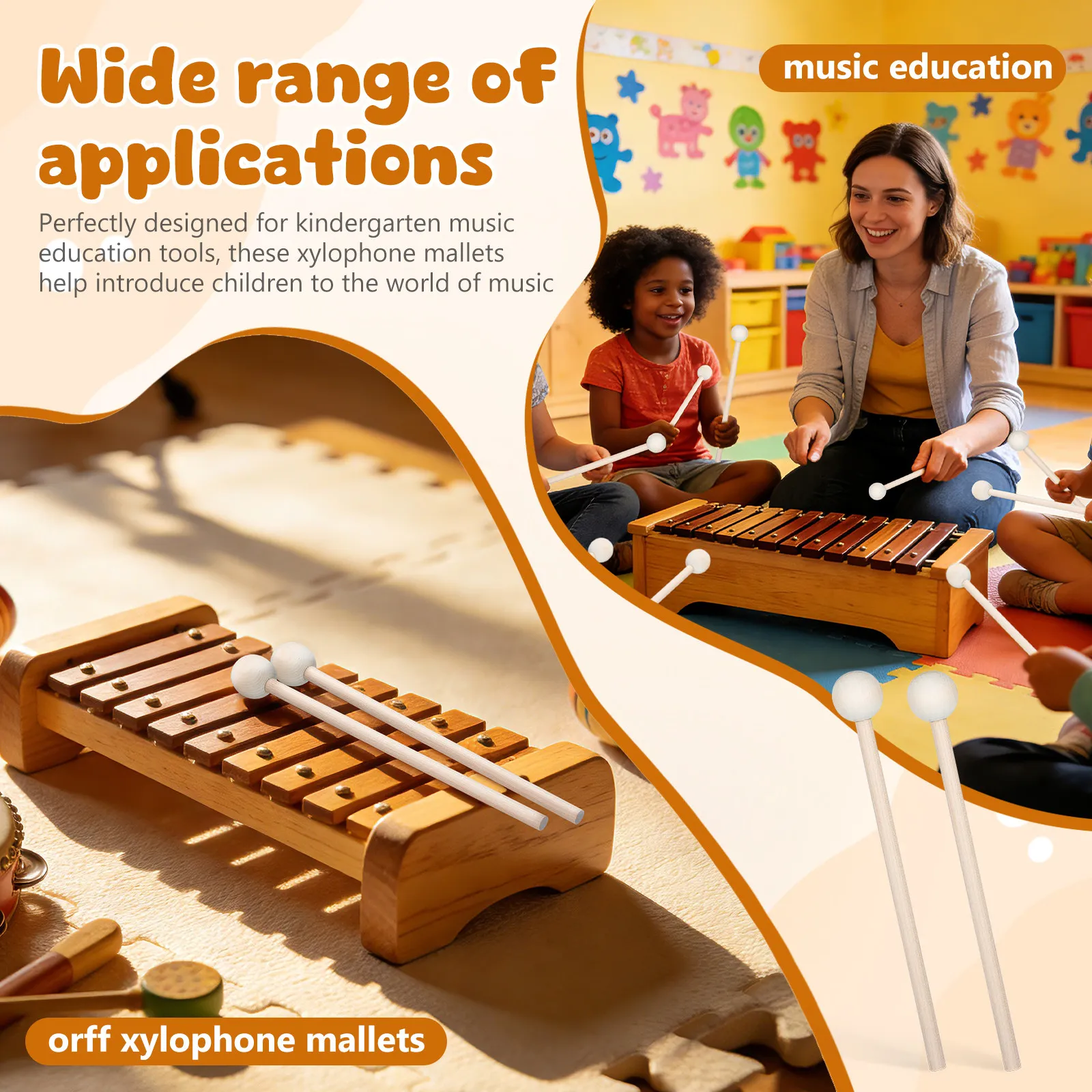 2 Adet Ahşap Vurmalı Çalgı Tok - Woodworking Xylophone incelemesi ve fiyatı