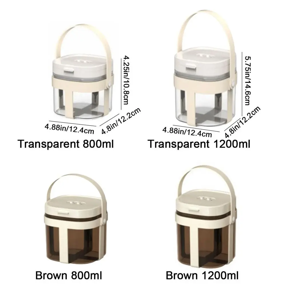حاوية تخزين مسحوق الحليب من الدرجة الغذائية، جرة محكمة الغلق مقاومة للأشعة فوق البنفسجية ومقاومة للرطوبة مع مغرفة ذات سعة كبيرة #6