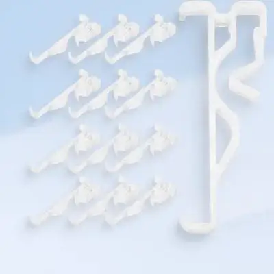 

12pcs Blind Fixing Bracket 2 5 Inch Transparent Plastic Hidden Clips for 2 Inch Blinds Valance Shutter Parts Accessories Window