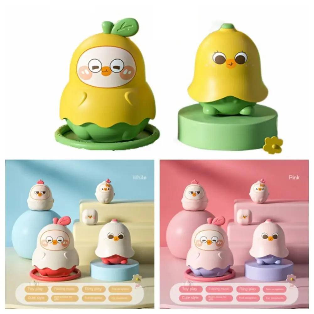 Toy Decorations Diy Duck Pear Set Doll 5th Floor Fruit Russian Dolls Q Cute Concept of Size Baby Cup Set Cognitive Learning