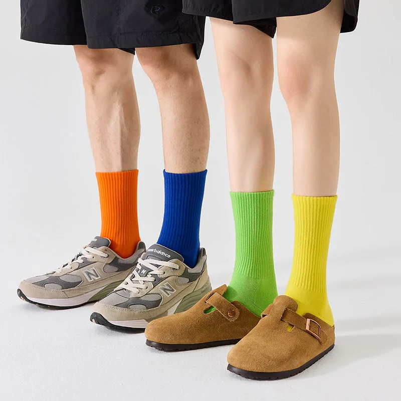 

New Size 38-44 Athletic Crew Dress Men Cotton Sock Thickened Autumn Sweat Absorbing Odor Proof Towel Soled Women Boneless B8W169