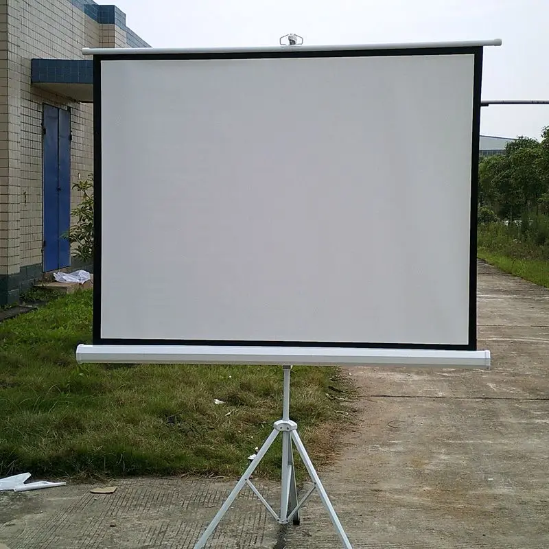 

Projection Screens 100 Inch 4:3 Tripod Projector Screen Portable Floor Standing Mobile Projection Screen