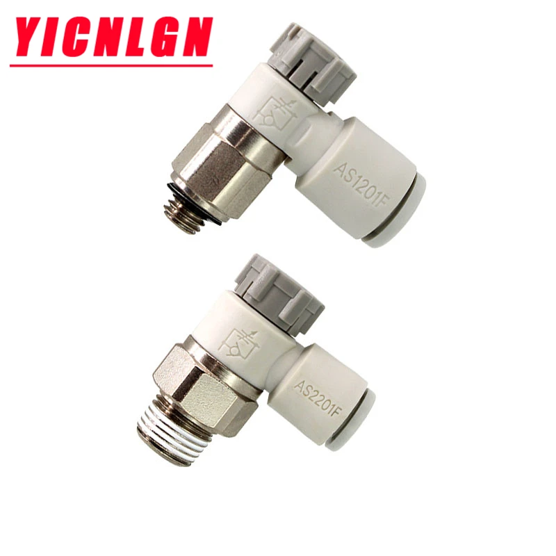 Speed control valve AS1201F/AS2201F/AS3201F/4201F-M5-01-02-03-04A-06A-04SA-06SA-08SA-10SA-12SA Throttle speed regulating valve