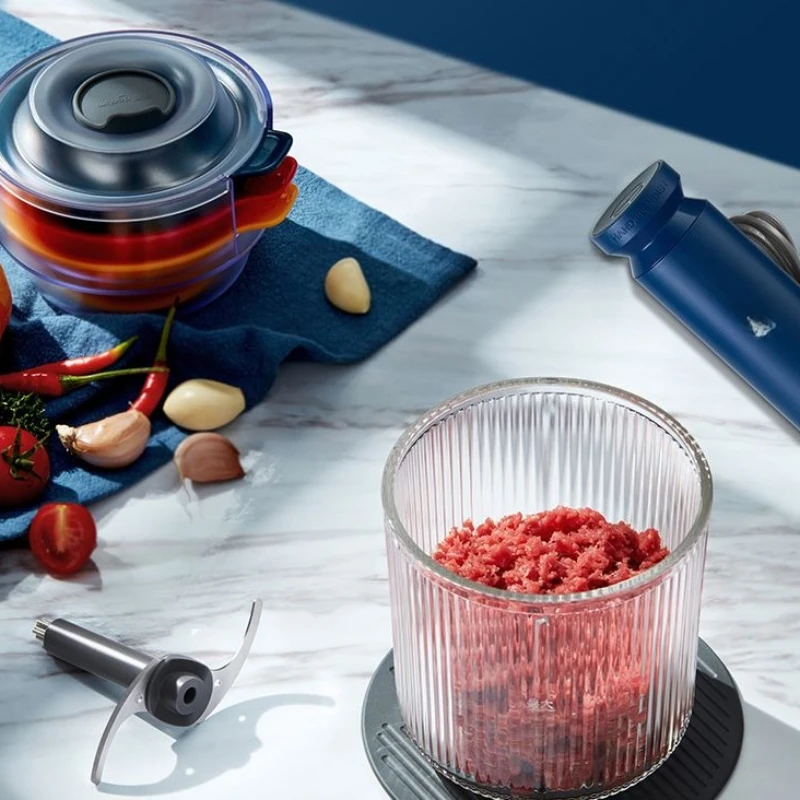 

Meat Grinder Electric Cooking Machine Multifunctional Grinding Vegetable Minced Meat Mixing Household Automatic Seasoning