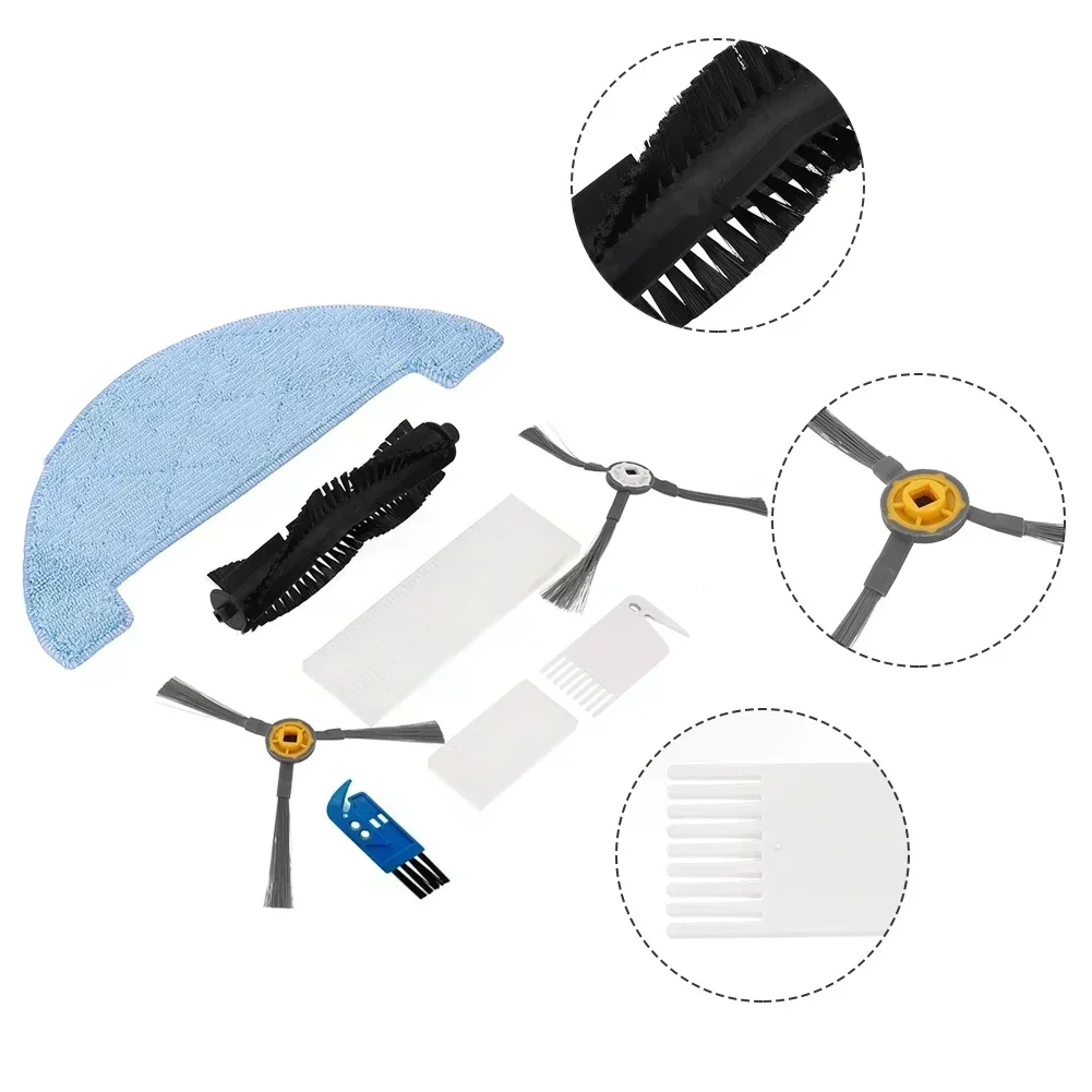 Imagem -03 - para Mais p7 Robô Aspirador de pó Mop Kit Acessório Escovas Laterais Tanque Água Filtros ar Aspirador Robótico Acessórios