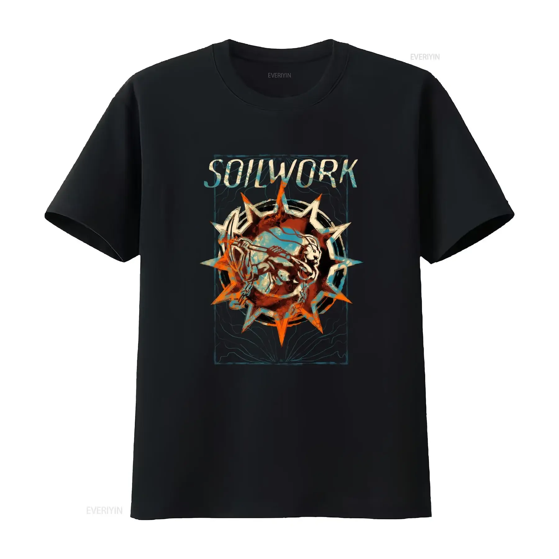 Soilwork Band T Shirt in Black Melodic Death Metal Since 1996 Available Sizes S to 5XL Style Ju465 vintage Washed Comfortable
