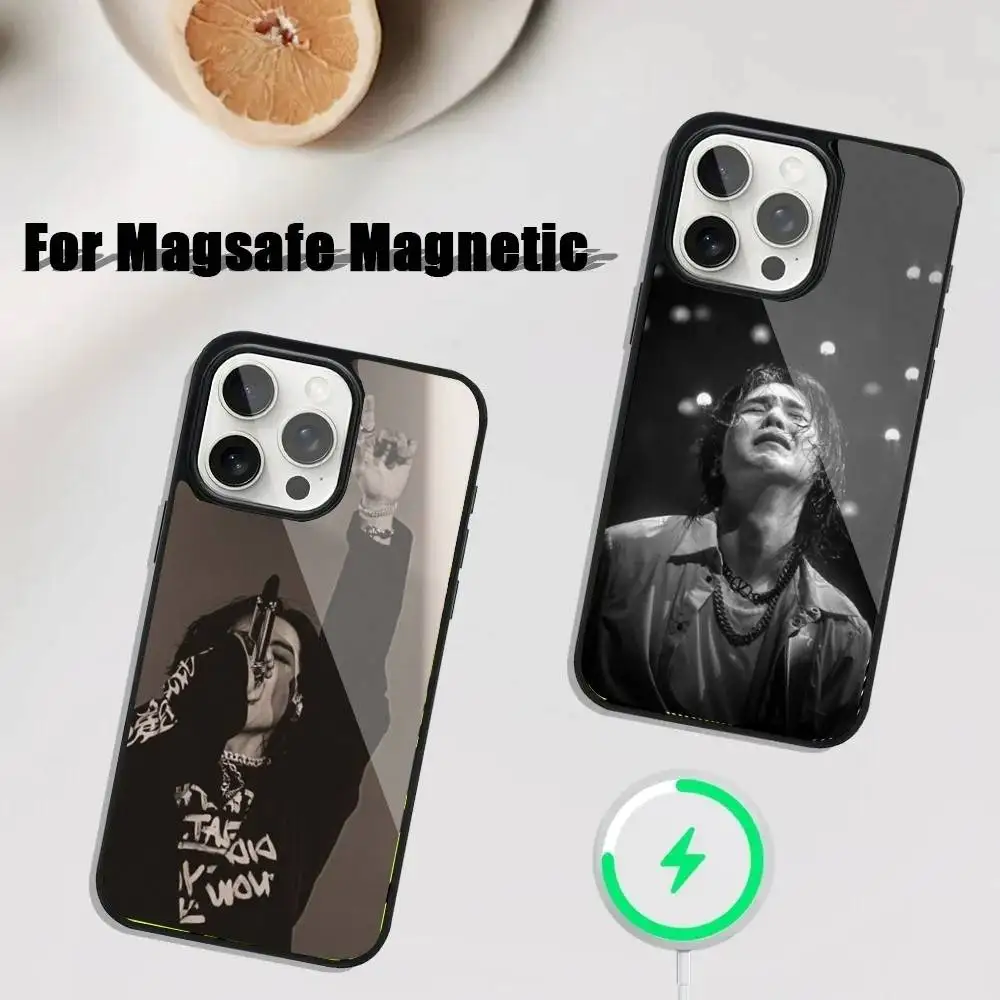 

KPOP A-Agust D Phone Case For iPhone 16,15,14,13,12,11,Plus,Pro,Max Mini Magsafe Magnetic Wireless Charging