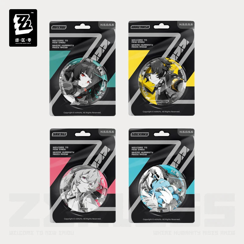 

Genuine Zenless Zone Zero Badges Cartoon Von Lycaon Figure Brooches Backpack Hat Decoration Cosplay Props Fan Collection
