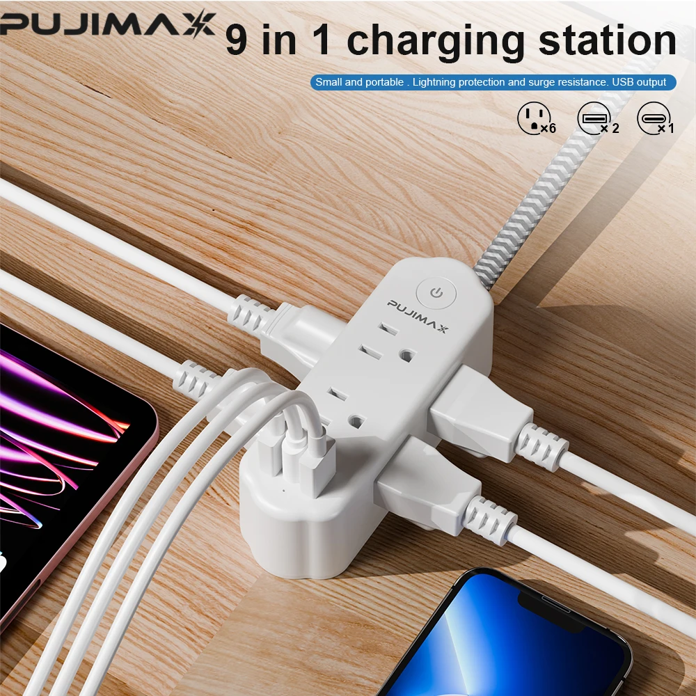 ปลั๊กพ่วง PUJIMAX 6 ช่องเสียบแ - Ac Surge Protector บทวิจารณ์และราคา