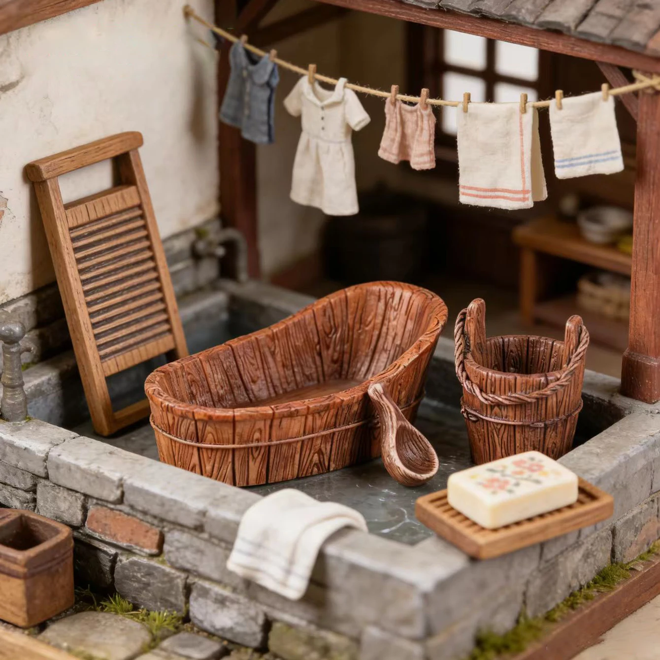 Set Tong Kayu Miniatur Rumah B - Woodworking Diy ulasan dan harga