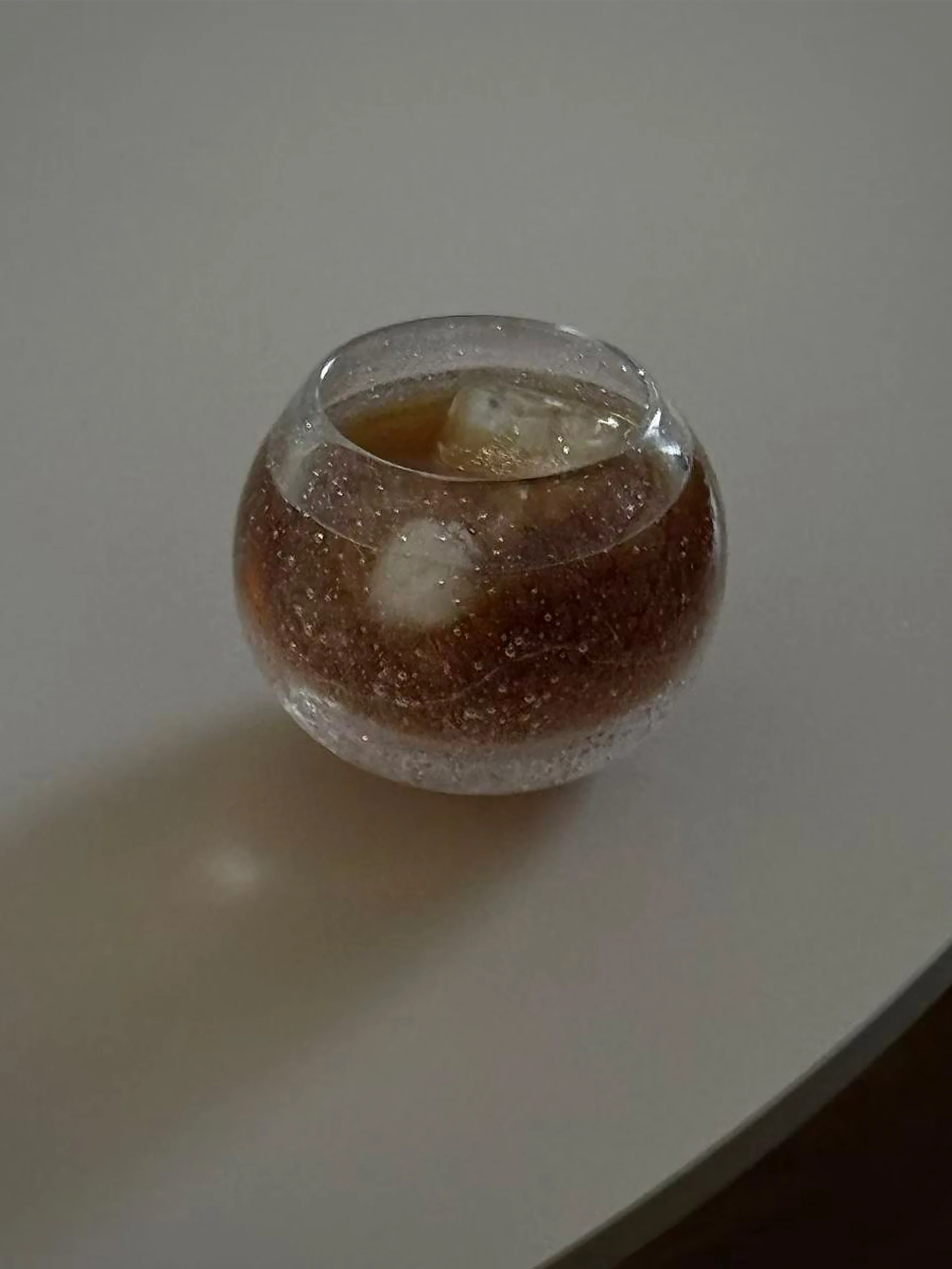 Handmade Bubble Glass Cup Shinymomo Original Iced Coffee Cup Matcha Cup Japanese Style Texture Inner Material for Cafe Use