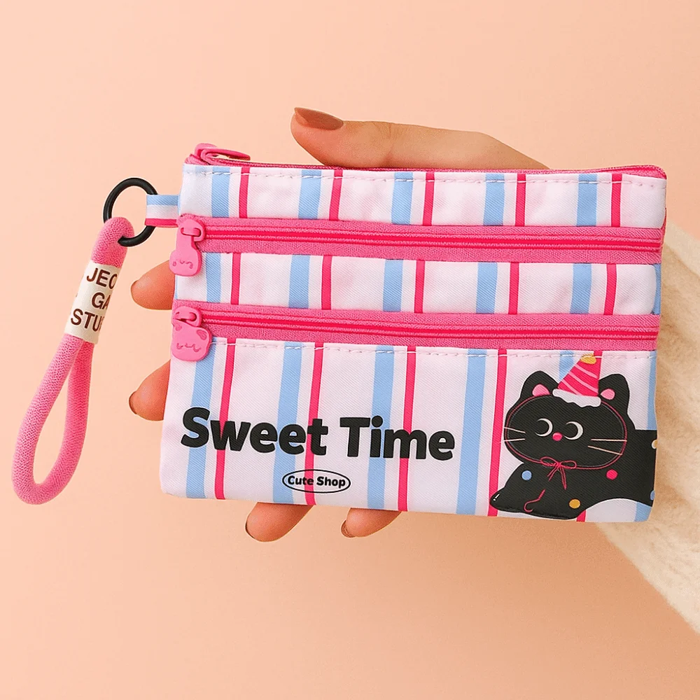 Borsa portaoggetti portatile per carta d'identità carina Borsa per biglietti aerei leggera e impermeabile Custodia protettiva di dimensioni compatte Porta passaporto per le vacanze