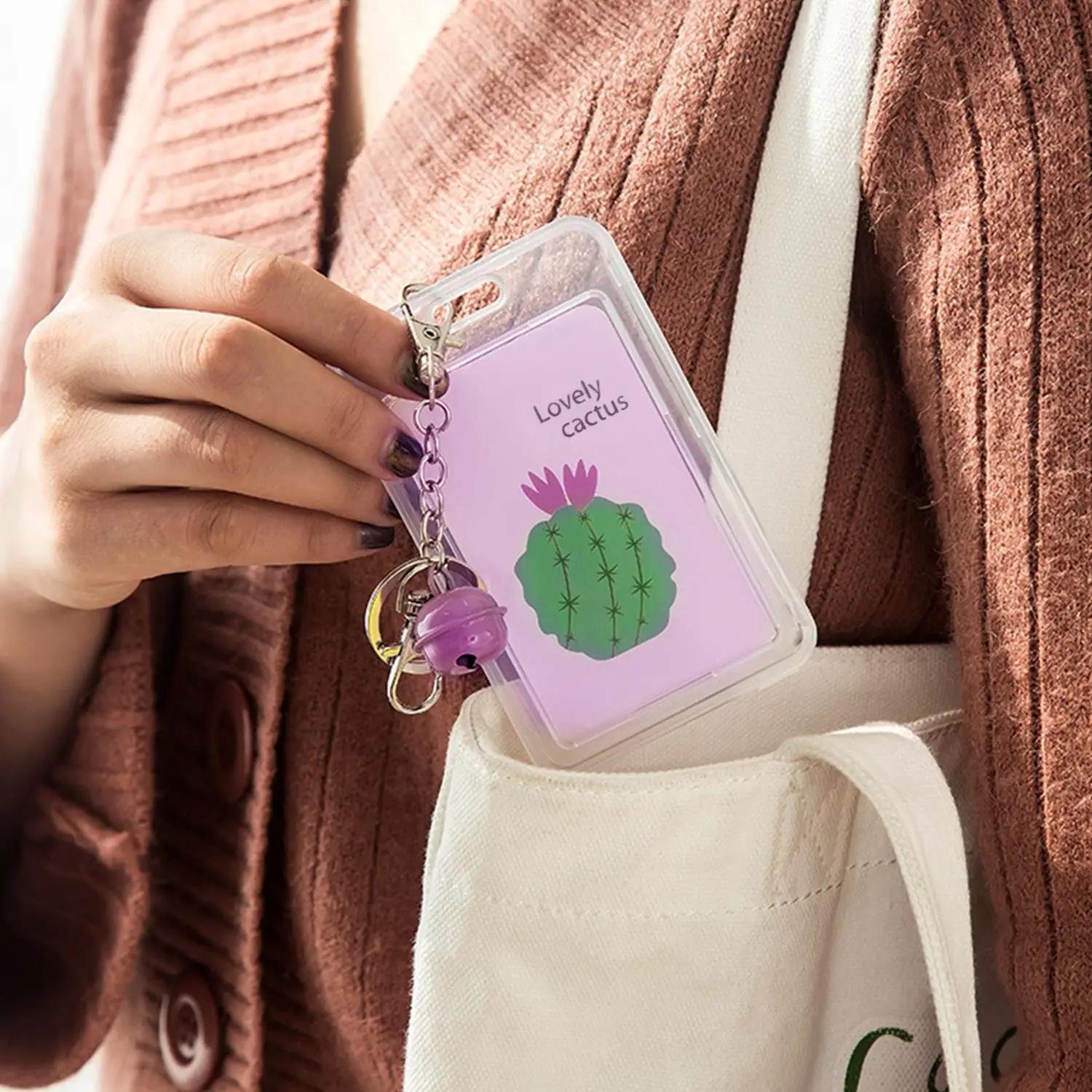 1 szt. Prosty, przezroczysty zestaw na karty: identyfikator studencki, karta autobusowa, portfel z klipsem z PVC, etui na karty, zestaw ze smyczą studencką.