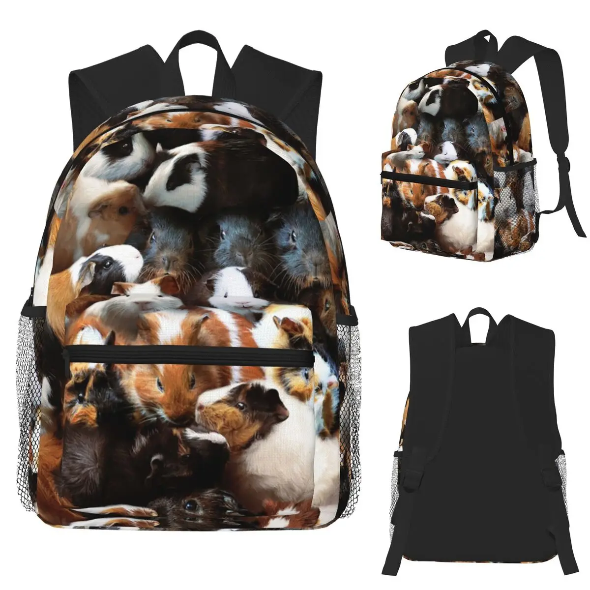 Guinea Pigs Student Backpack School Bag Hiking Travel Daypack for Boys Girls Bookbag Shoulder Bags