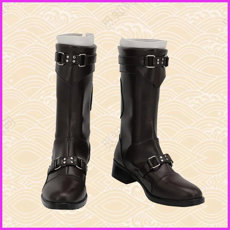 لعبة FF7 طبعة جديدة من Leslie Kyle أحذية كوسبلاي أحذية دعائم لحفلات الهالوين لعب الأدوار مصنوعة حسب الطلب Aksesorix;3,d'6.r;8'w,