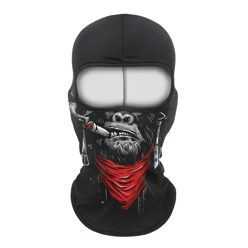 Motorcycle Headgear Cap Skull Balaclava Men Head Cover Multi-function Cycling Face Mask MTB Bicycle Face Shield Women Headwear